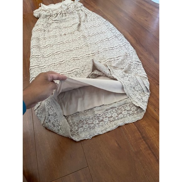 CYNTHIA ROWLEY Woman’s Laced Maxi Spaghetti Strap Dress size 6 - Picture 5 of 12